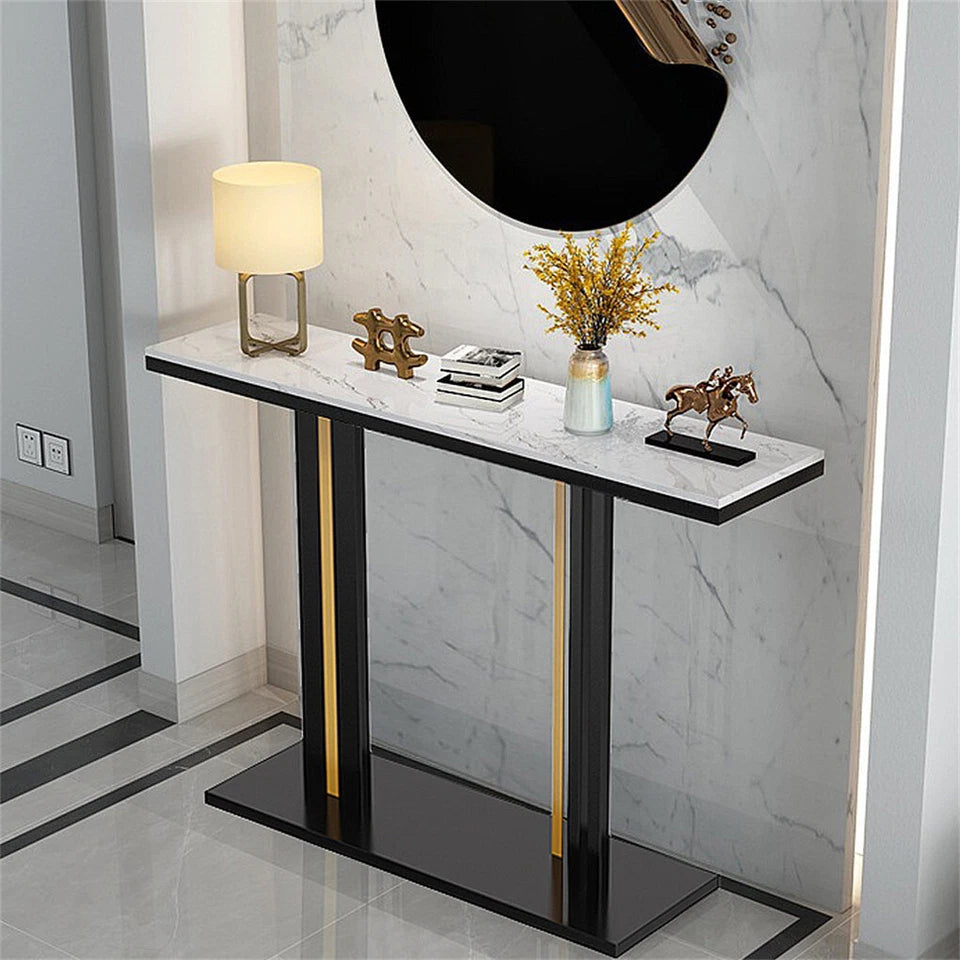Stylish Marble Console Table for Hallway & Entry