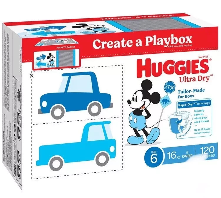 Buy Huggies Boys’ Ultra Dry Nappies Size 6 – Shop Now