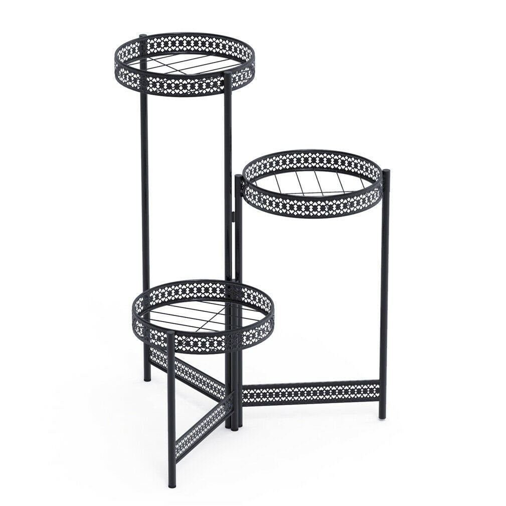 Modern Black Metal Plant Stand AU
