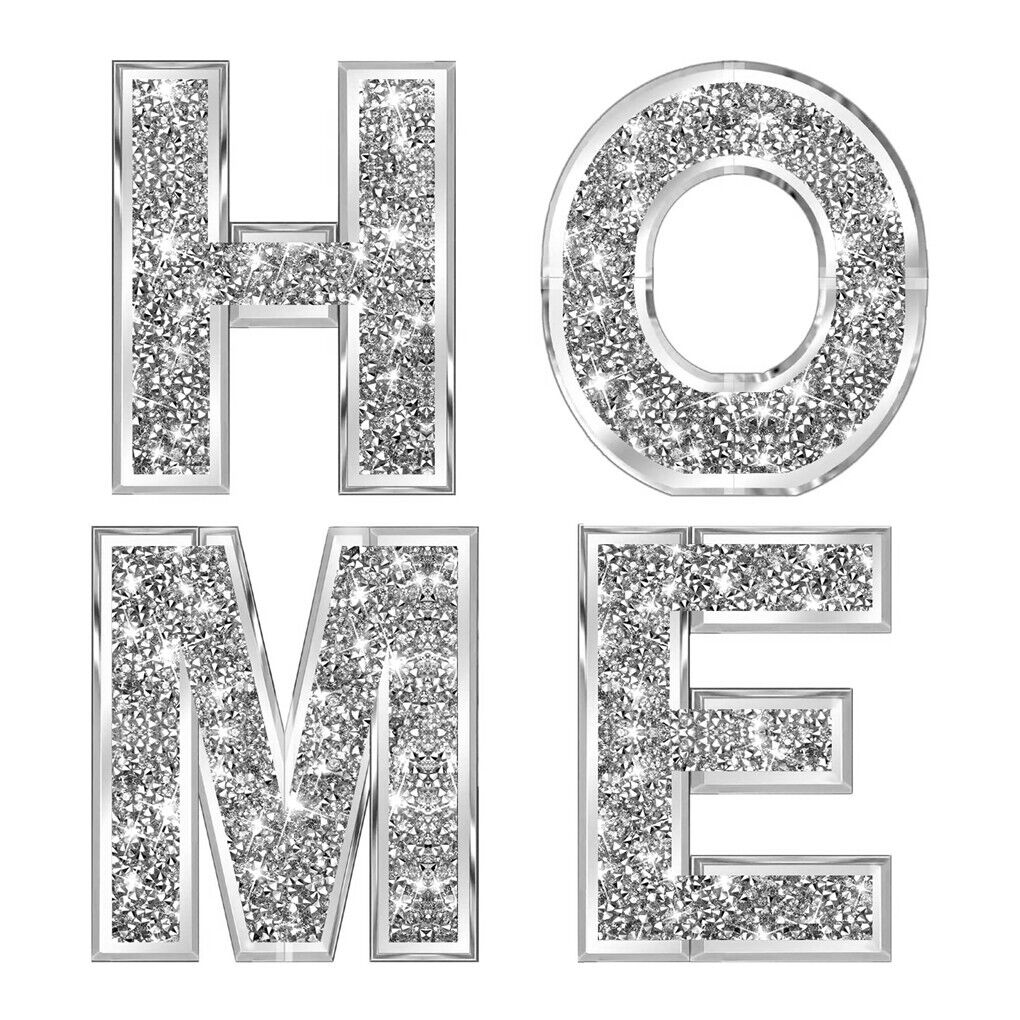 Buy 4PCS Diamond Letter Signs – Decorative Wall Art AU