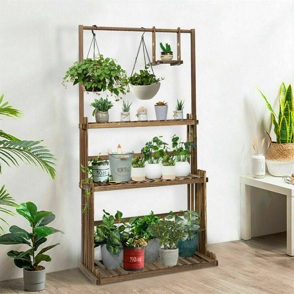 Buy 3-Tier Large Wood Plant Stand – Shop Online Australia