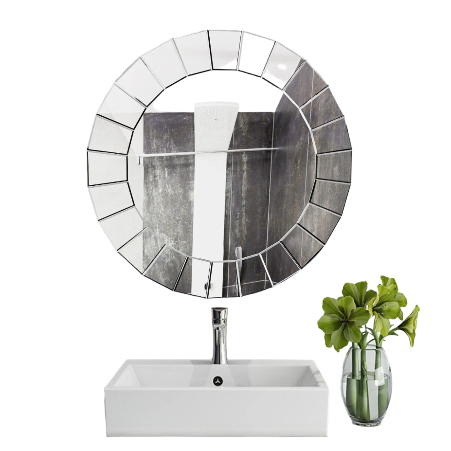 Buy Round Decorative Wall Mirror – Luxury for Living Room AU