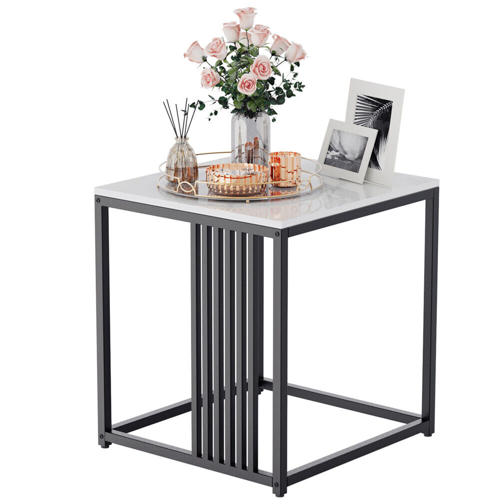 Shop Luxury Marble Side Table with Black Frame Australia
