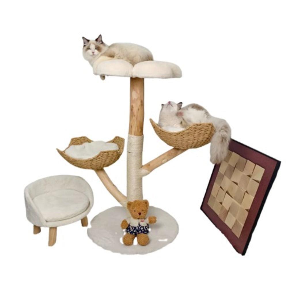 Minimalist Cat Tree Tower with Post