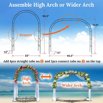 Heavy Duty Metal Garden Arch