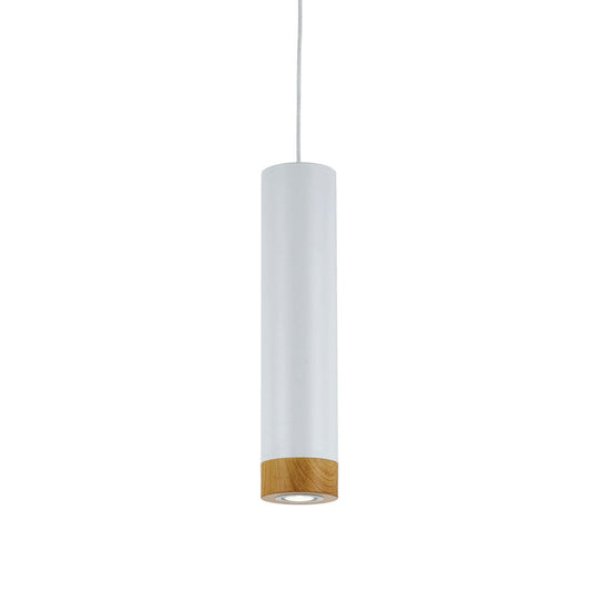 TFS PENDANT 5wGU10LED dim D:120 H:500 2.0cab WHITE/WHITE/OAK -3000K 500Lm