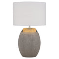 TFS CERAMIC TABLE LAMP 25wE27max H:475 D:300 SILVER/WHITE