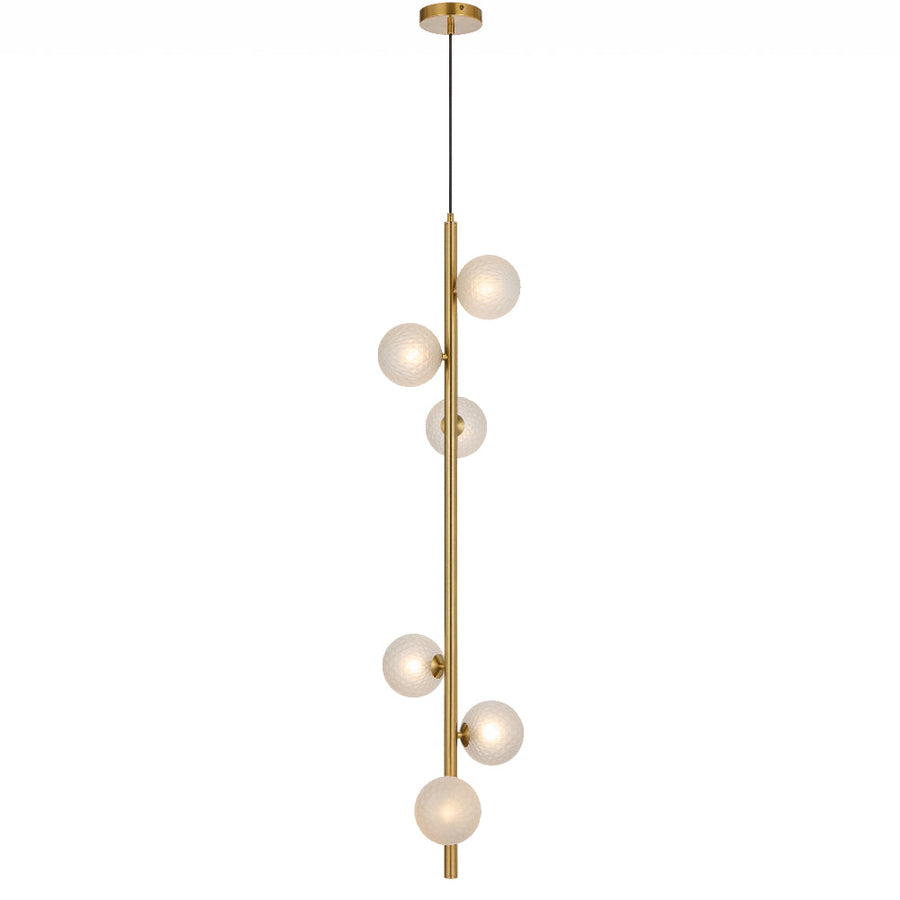TFS 6 LT PENDANT 6x6wG9max KIT L1200 W265 H265 TEX 2m ANT GOLD/ FROST TEAR PATTERN