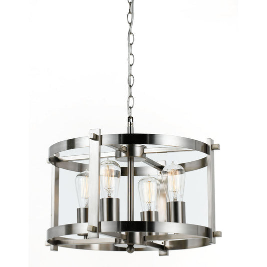 TFS 46 PENDANT 4x25wE27max D:460 H:260cab1.3 NICKEL MATT