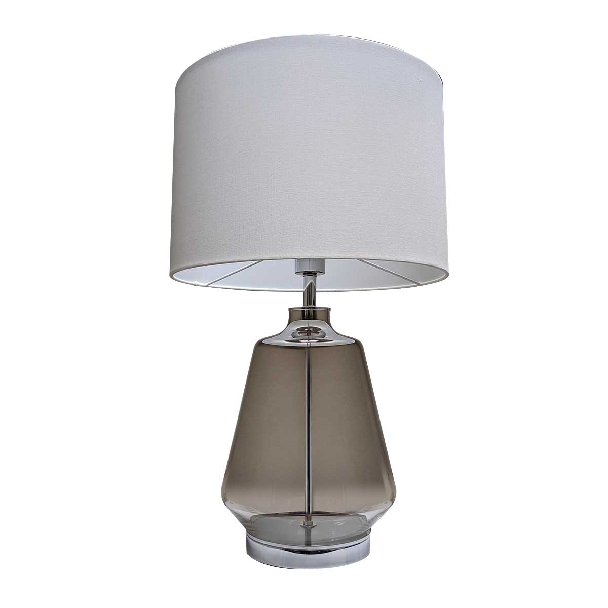 TFS TABLE LAMP 25wE27max D:400 H:630 cable:2.0m LINE SW SMOKE OMBRE/WHITE SHADE