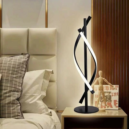 Shop Now 60cm LED Spiral Table Lamp – Remote Control AU