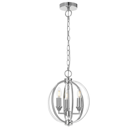 TFS PENDANT 3 x 25wE14 D:280 H:360 C:2M CHROME