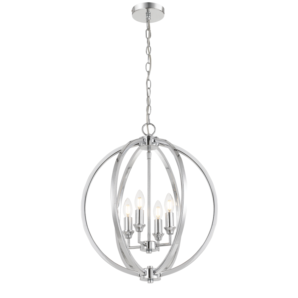 TFS PENDANT 4 x 25wE14 D:470 H:590 C:2M CHROME