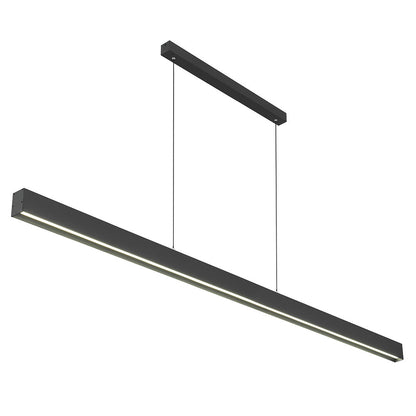 TFS II 240 PENDANT 60wLED 3CCT TRIAC DIM cab.2m L:2400 H:50 W:75 BLACK 4200Lm