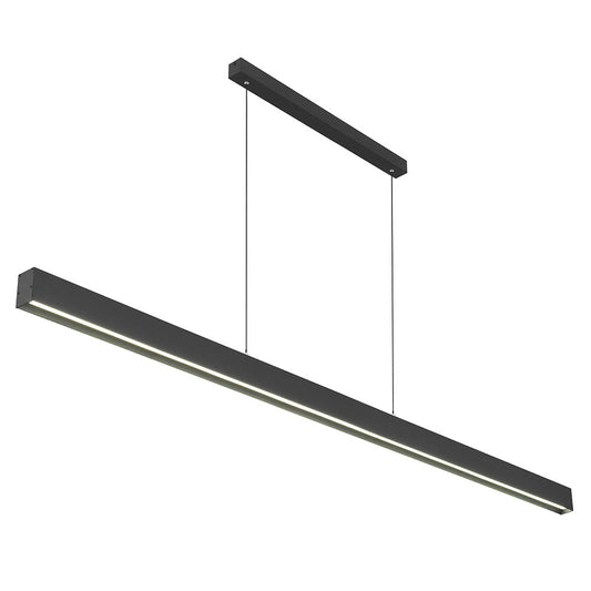 TFS II 240 PENDANT 60wLED 3CCT TRIAC DIM cab.2m L:2400 H:50 W:75 BLACK 4200Lm