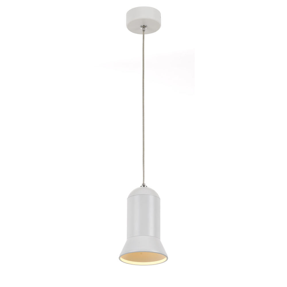 TFS LED PENDANT 10wCOB DIM D:90 H:150 cab2 900Lm WHITE/WHITE 3000k