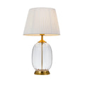 TFS TABLE LAMP 25wE27max D:350 H:630 Inline Switch IVORY / CLEAR / ANTI GOLD