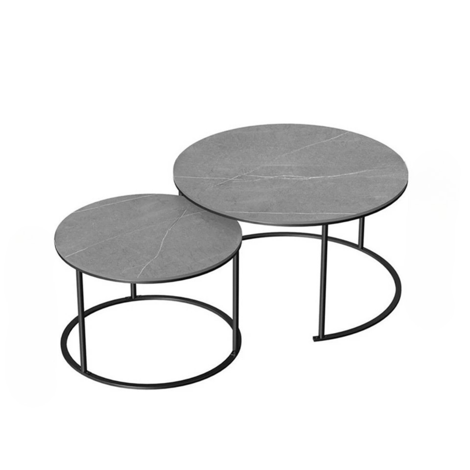 Shop Double Circle Nesting Coffee Table Australia