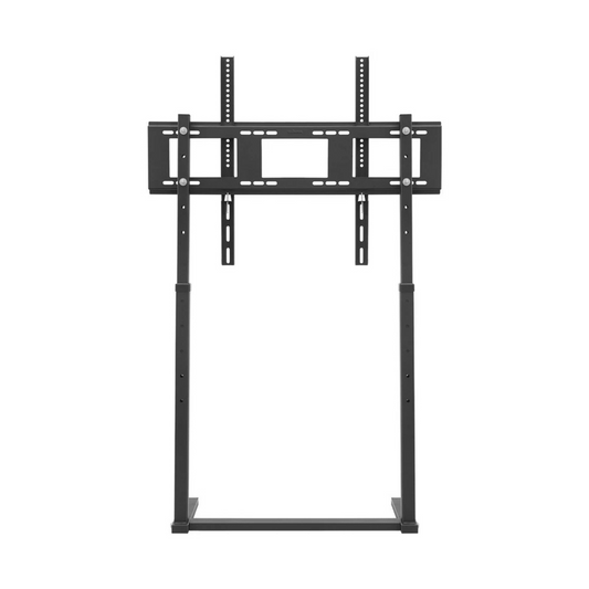 Black 32–100" Flat Screen Floor Stand with Space-Saving Contemporary Base