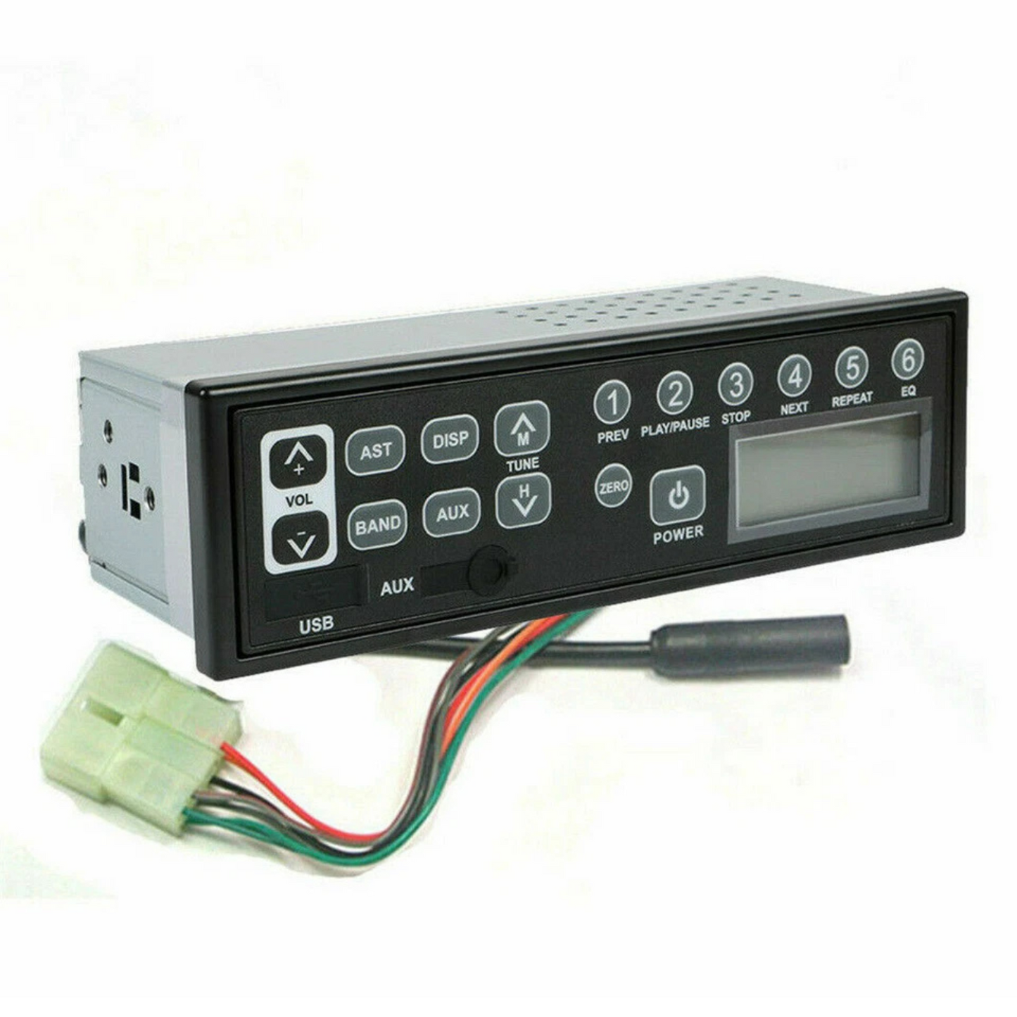 Black Heavy Duty Bluetooth Excavator Radio with USB AUX AM/FM for Machinery Vehicles