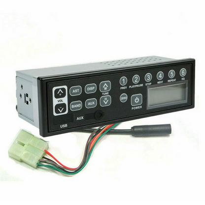 Black Heavy Duty Bluetooth Excavator Radio with USB AUX AM/FM for Machinery Vehicles