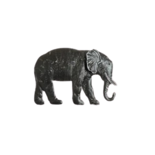 Pair of Elephant Metal Wall Art with Intricate Detailing and Nature-Inspired Decorative Design
