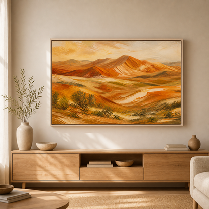 Amber Range birch floating frame landscape lifestyle view