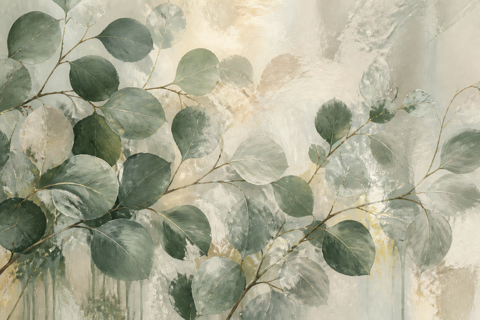 Botanical Drift horizontal landscape artwork