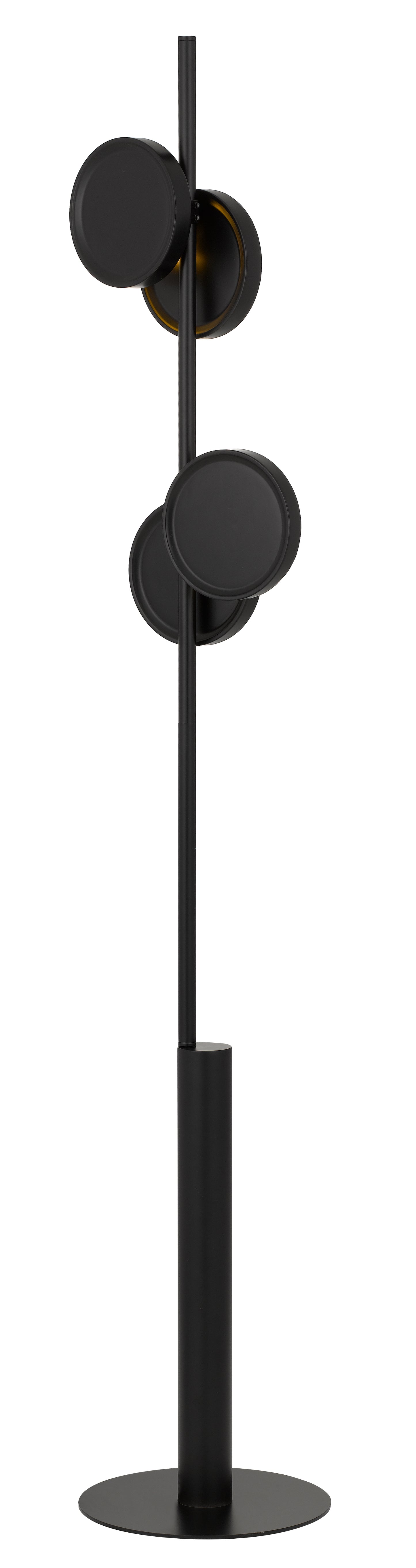 TFS FLOOR LAMP 2x6wG9max D:280 H:1600 Foot Switch BLACK/BLACK