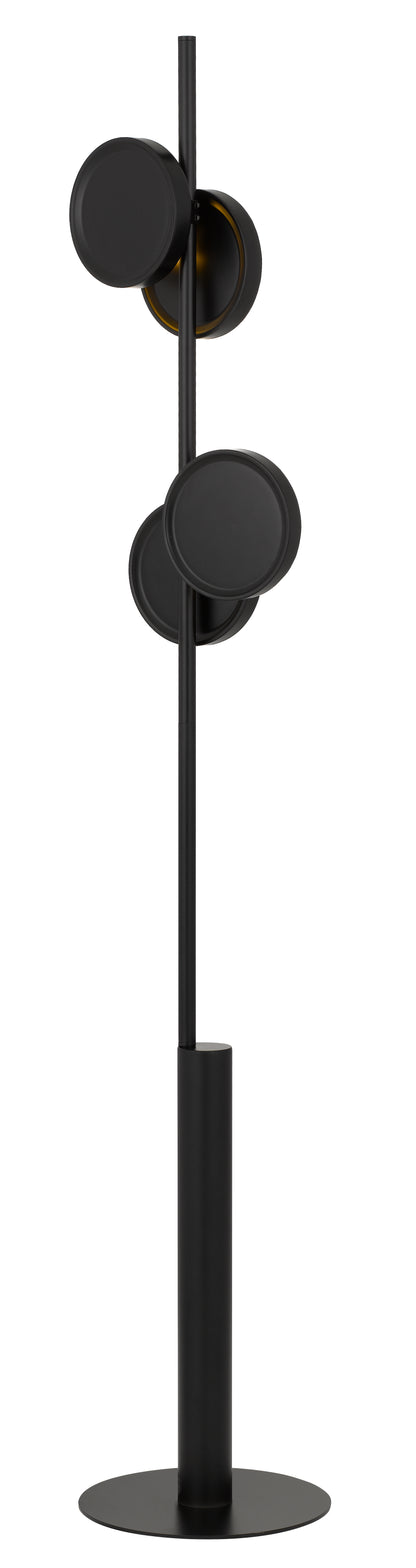 TFS FLOOR LAMP 2x6wG9max D:280 H:1600 Foot Switch BLACK/BLACK