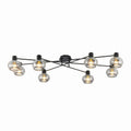 TFS 8 LT CTC 8x25wE27max L:1200 W:540 H:210 BLACK MATT/ SMOKE GLASS