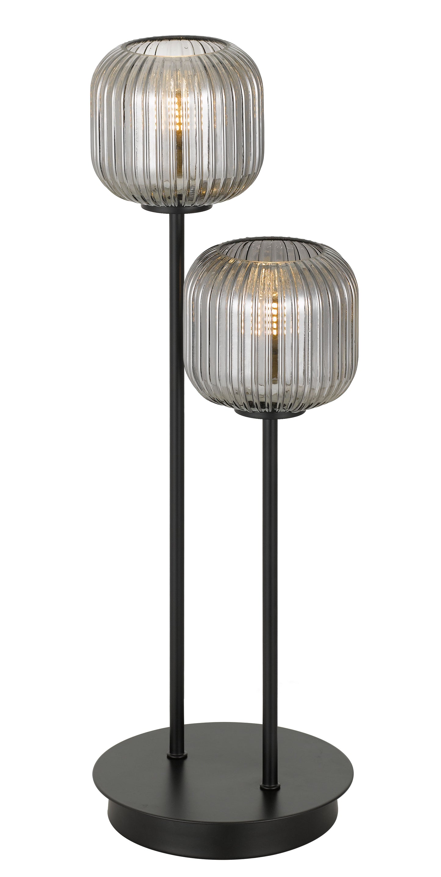 TFS 2 TABLE LAMP 2*3wG9 NON-DIM H500 BLACK / SMOKE / 3000K