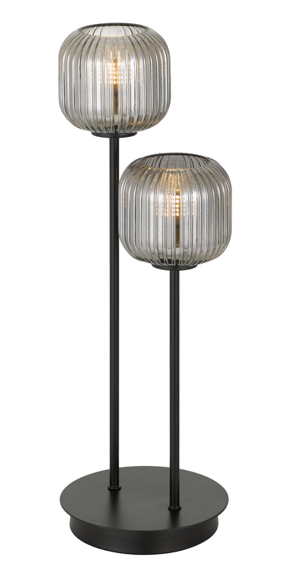 TFS 2 TABLE LAMP 2*3wG9 NON-DIM H500 BLACK / SMOKE / 3000K