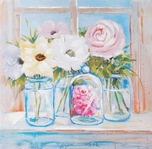 Bouquet in vase HandPainting Picture