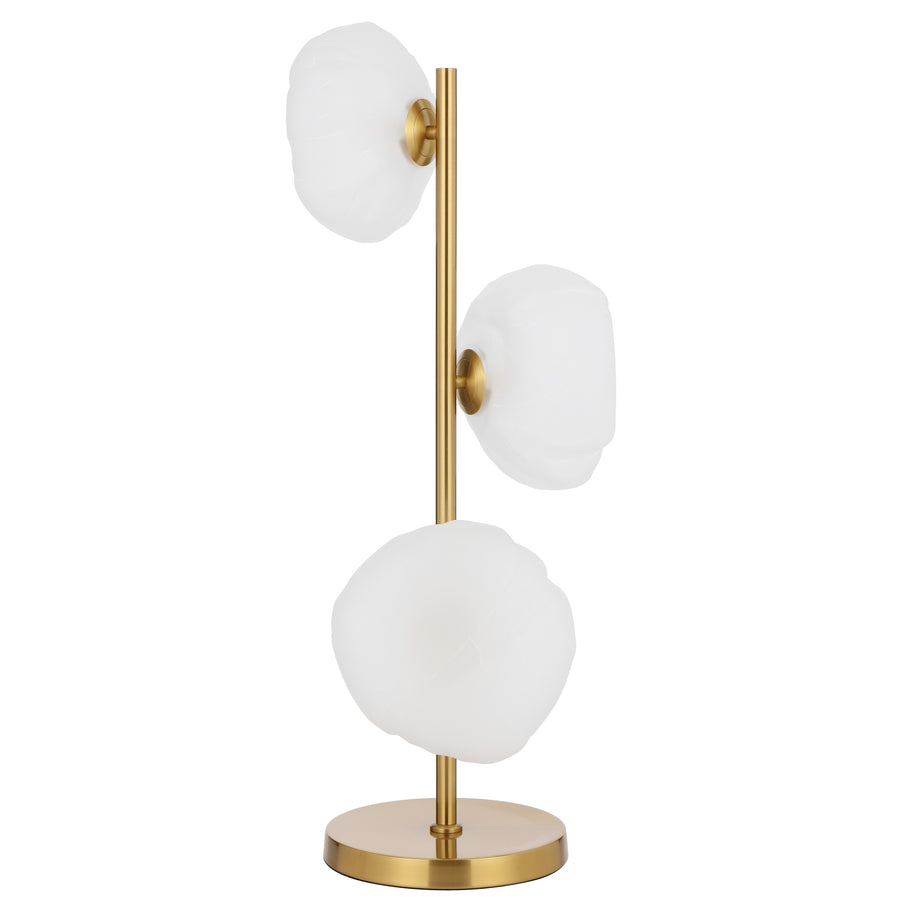 Chamonix TFS TABLE LAMP 3 LTS 3x6wG9max H900 GLASS D200 ANT GOLD / FROST GLASS