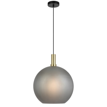 Zanoshade TFS 40 PENDANT 25wE27max D:400 CAB:2m BLACK MATT/ GOLD/ GREY SMOKE