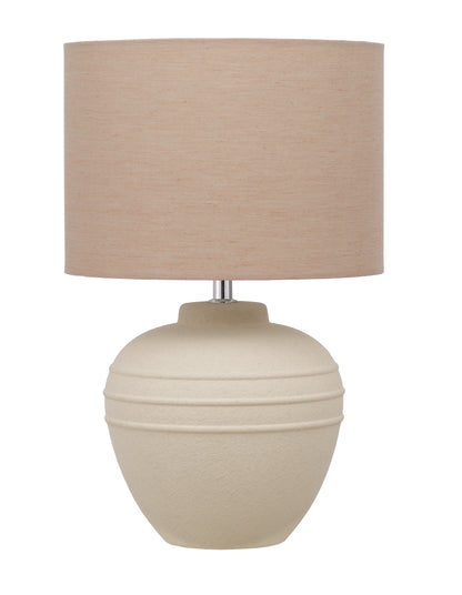 TFS CERAMIC TABLE LAMP 25wE27max D:250 H:390 SAND / SAND