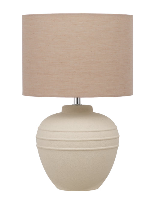 TFS CERAMIC TABLE LAMP 25wE27max D:250 H:390 SAND / SAND