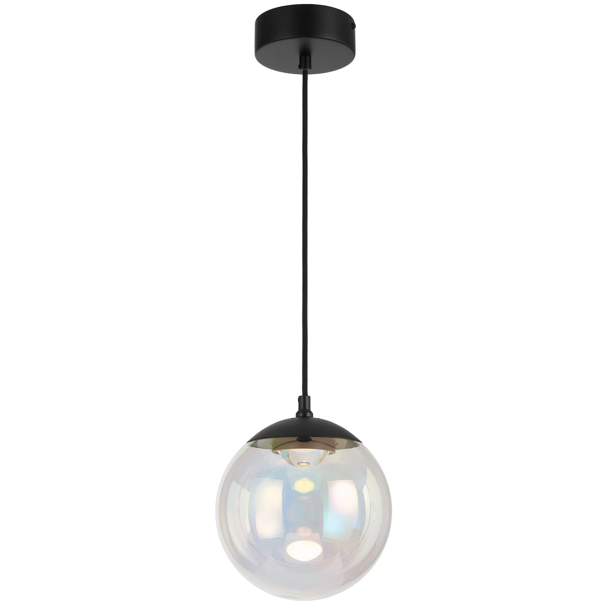 TFS 20 PENDANT 6wLED 3000K 235Lm DIM D200 H230 cab.2m BLACK MATT/ RAINBOW
