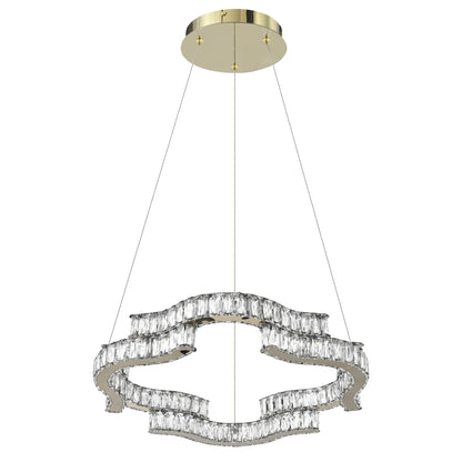 TFS 1 TIER PENDANT 36wLED DIM W/RMOTE 3600LM 2.5m cab 3300K-4200K-6500K GOLD