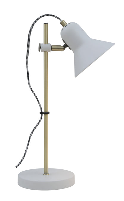 TFS TABLE LAMP 6wGU10 max H420 D150 WHITE / AB