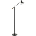 Terra TFS FLOOR LAMP 6wGU10max 631x250 H:1473 SHADE D:180 BLACK (RAL7021)SATIN/BRASS