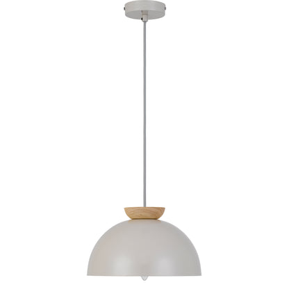 TFS 25 PENDANT 25wE14max D:250 H:150 grey cab.1.3m GLOSSY TAUPE/ OAK