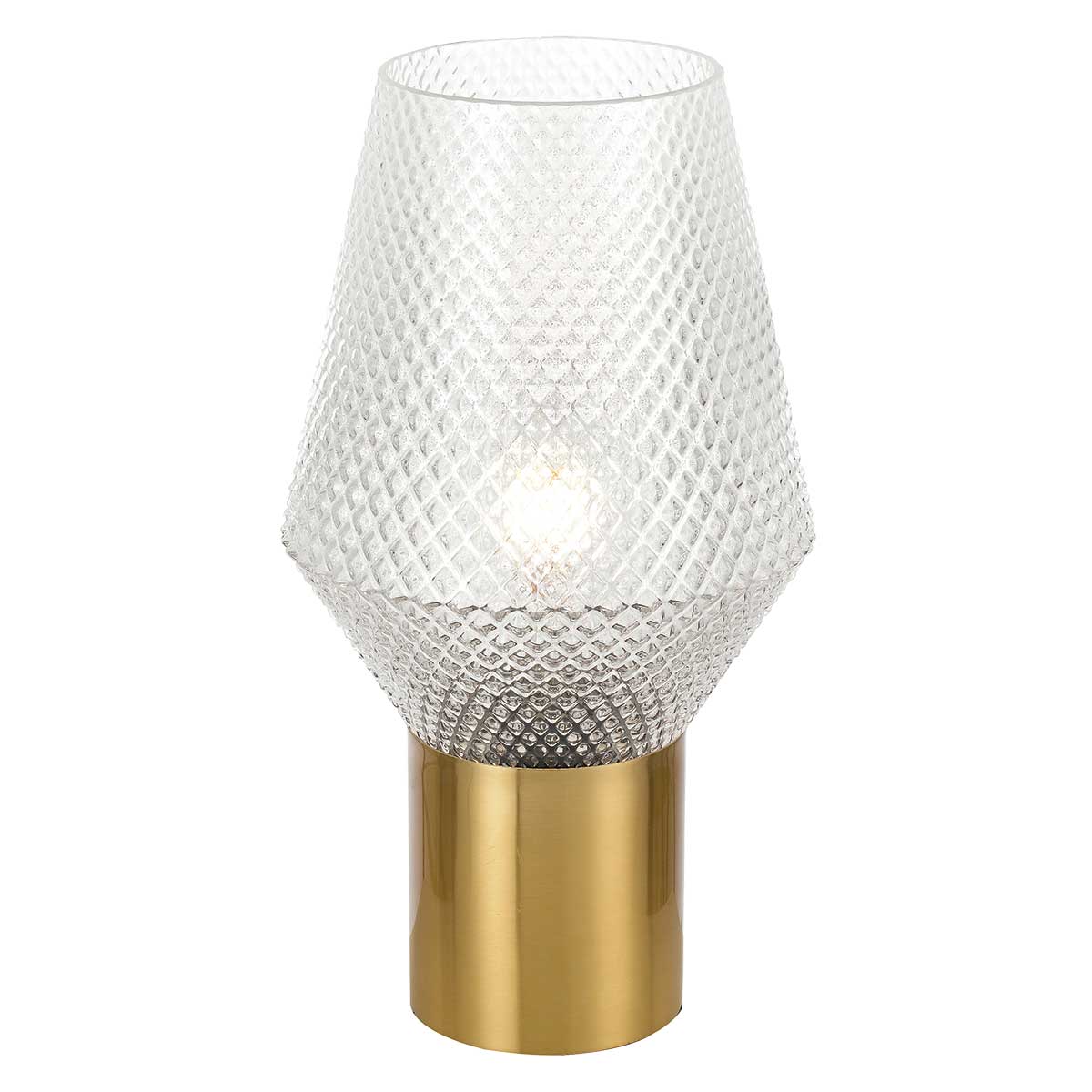 TFS TABLE LAMP 25wE27max D200 H350 CLEAR / ANT.GOLD