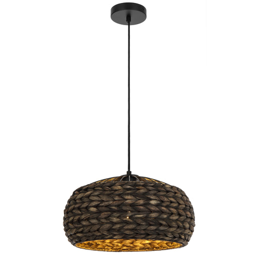 TFS 40 PENDANT 25wE27max D400 H200 tex cab2m BLACK (natural fiber)
