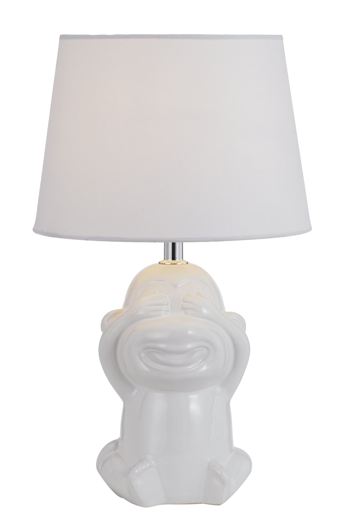TFS CERAMIC TABLE LAMP 25wE27max H:380 D:215 WHITE/WHITE