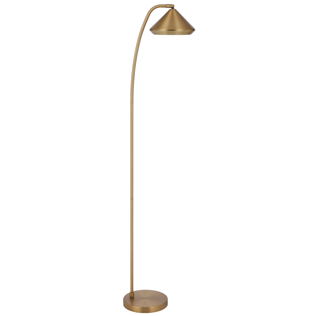 TFS FLOOR LAMP 6wG9max L310 W200 H1380 foot switch YELLOW BRASS