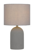 TFS SMALL TABLE LAMP 25wE27max D:240 H:400 line sw CONCRETE / SOFT GREY LINEN