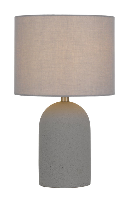 TFS SMALL TABLE LAMP 25wE27max D:240 H:400 line sw CONCRETE / SOFT GREY LINEN