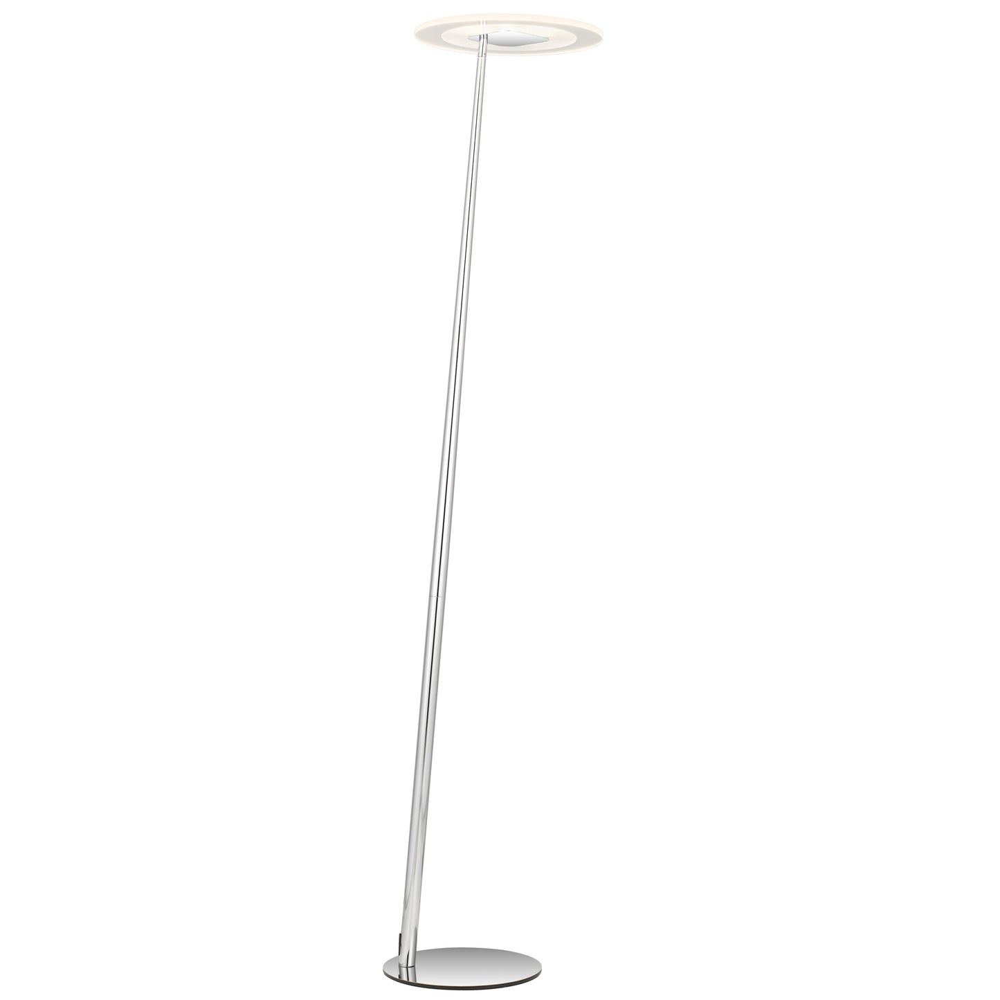 TFS LED FLOOR LAMP 12wLED 3CCT DIM 1800LM H1550 D350 foot swtch CHROME